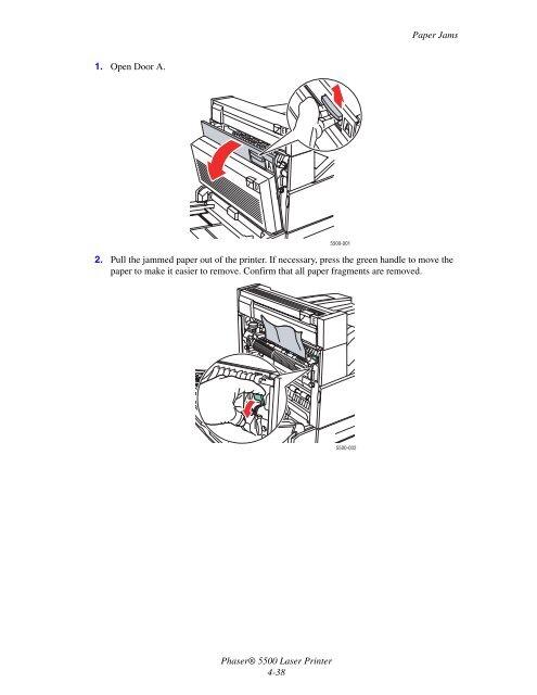 Phaser 5500 Laser Printer User Guide - Xerox