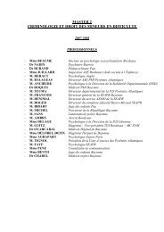 Liste des intervenants 2007-2008 - UFR Pluridisciplinaire de Bayonne