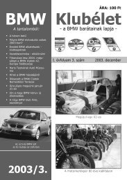 BMW KlubÃ©let - BalÃ¡zs oldala (Kamill)