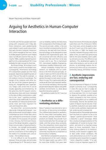 Arguing for Aesthetics in Human-Computer Interaction