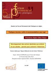 Développement des actions destinées aux enfants et aux adultes