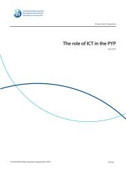 The role of ICT in the PYP