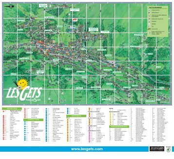 plan village village map - Les Gets