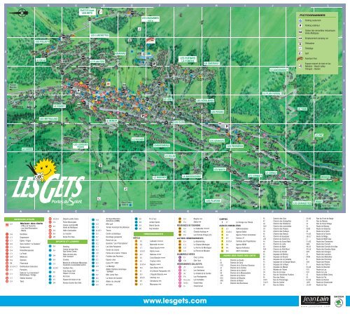 plan village village map - Les Gets