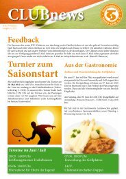 CLUBnews - Delmenhorster Tennis-Club eV