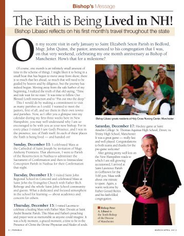 The Faith is Being Lived in NH! - Diocese of Manchester