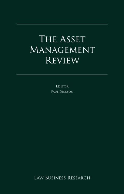 The Asset Management Review - Edition 1 (Japan Chapter)