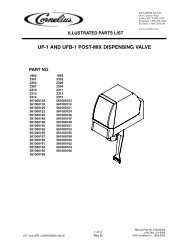 uf-1 and ufb-1 post-mix dispensing valve accessories/kits