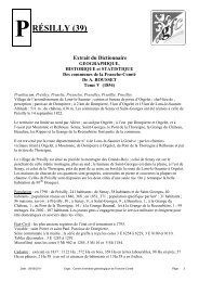 notice historique d'Augisey - Cegfc