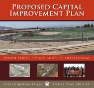 PROPOSEd CAPitAl IMPROvEMENt PlAN - Moreno Valley