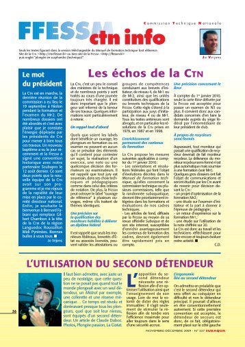 CTN info - novembre-dÃ©cembre 2010 - ffessm