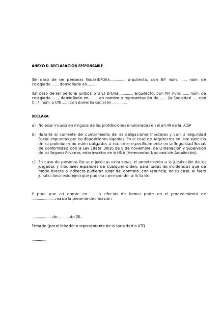 Pliegos Administrativos - Colegio Oficial de Arquitectos Vasco-Navarro