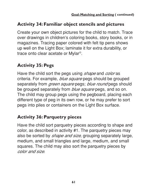 Light Box Activity Guide Level Two, Large Print (7-08680-00)