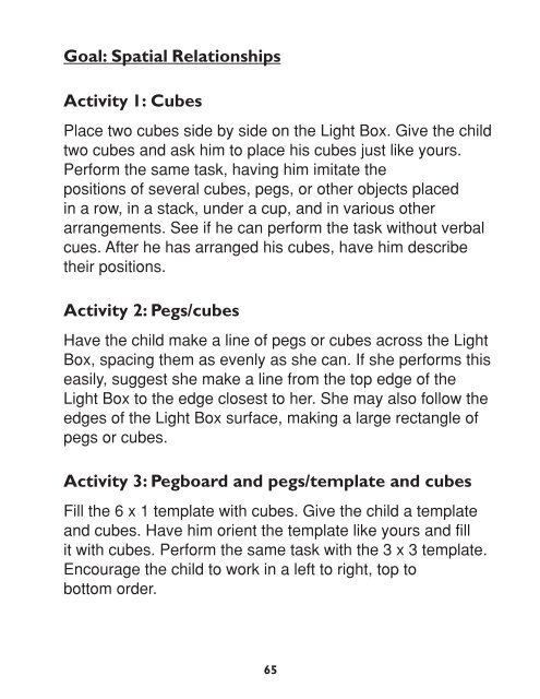 Light Box Activity Guide Level Two, Large Print (7-08680-00)