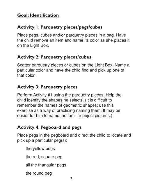 Light Box Activity Guide Level Two, Large Print (7-08680-00)