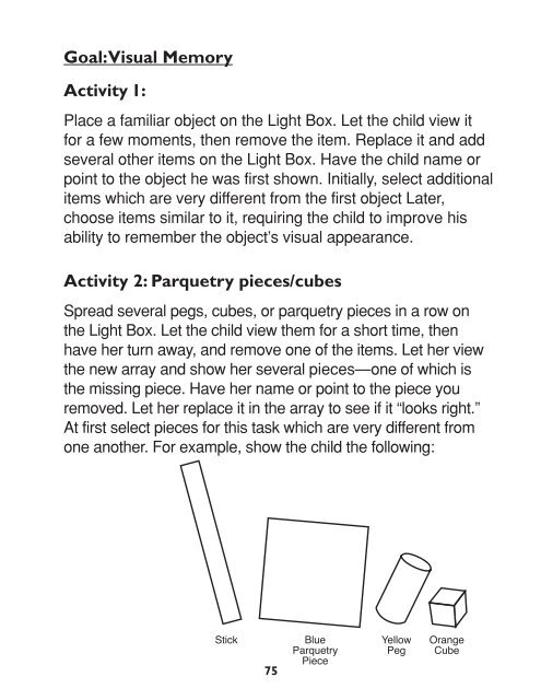 Light Box Activity Guide Level Two, Large Print (7-08680-00)