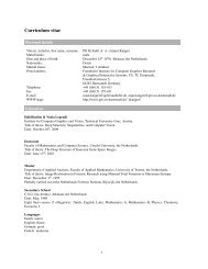 Curriculum vitae - Johann Radon Institute for Computational and ...