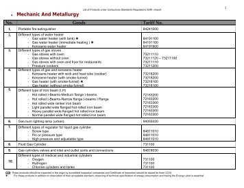 List of Products under Compulsory Standards Regulations ISIRI ...