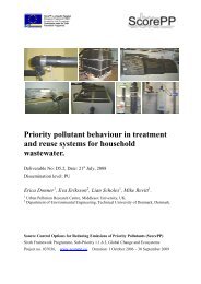 Priority pollutant behaviour in treatment and reuse systems for ...