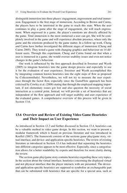 Evaluating User Experience in Games: Concepts and Methods - Lirmm