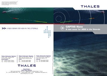 Thales CAPTAS Nano - Effective ASW for the Littorals