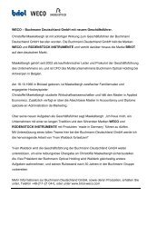 WECO â Buchmann Deutschland GmbH mit neuem GeschÃ¤ftsfÃ¼hrer ...