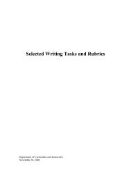 Selected Writing Tasks and Rubrics - Mccpta.com