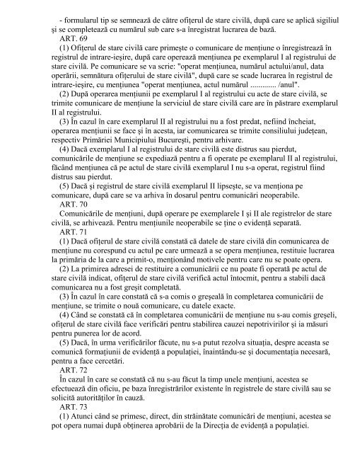 METODOLOGIE Nr. 1 din 13 octombrie 1997 pentru aplicarea ...
