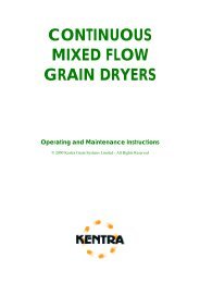 CONTINUOUS MIXED FLOW GRAIN DRYERS Operating and ...