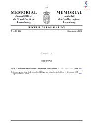 Règlement grand-ducal du 8 novembre 2010 - Legilux - Etat