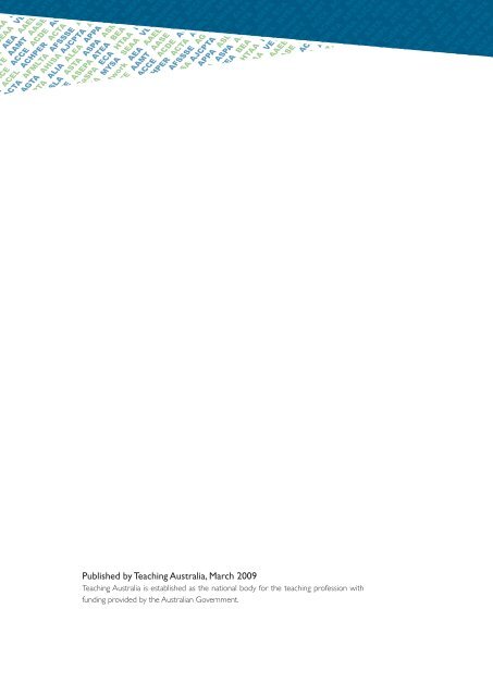 Standards for accomplished teachers and principals - Australian ...