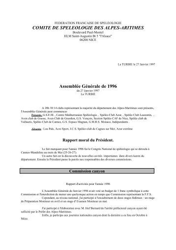 version PDF - ComitÃ© DÃ©partemental de SpÃ©lÃ©ologie des Alpes ...
