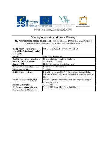 test - Masarykova zÃ¡kladnÃ­ Å¡kola Klatovy