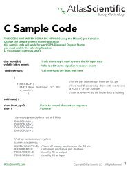 PIC C Sample Code - Atlas Scientific