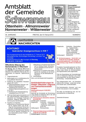 ACHTUNG! - Schwanau