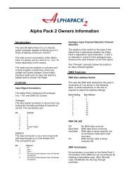 Zero 88 Alpha Pack 2