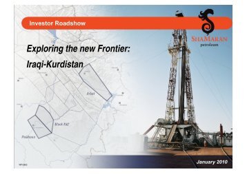 Kurdistan - ShaMaran Petroleum Corp. - Home