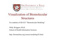 Lecture 1: Visualization of Biomolecular Structures - biomachina.org