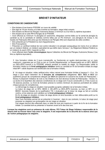 Initiateur - ffessm