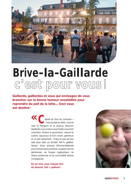 nos bons plans gaillards - Office de tourisme de Brive La Gaillarde