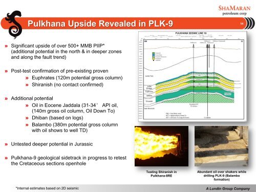 Corporate Presentation - November 2011 - ShaMaran Petroleum ...