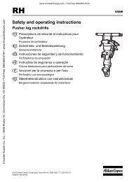 About the Safety and operating instructions - Crowder Hydraulic Tools