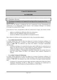 Conseil d'administration du 30/06/2004 IV-Questions diverses 2 ...