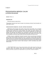 PENGUNGKAPAN MEMADAI DALAM LAPORAN KEUANGAN