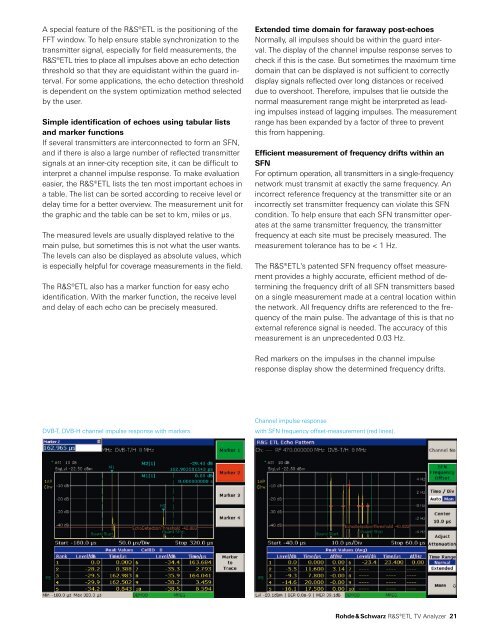 R&SÂ®ETL TV Analyzer - Product Brochure - Rohde & Schwarz