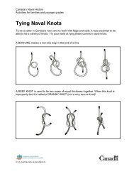 Tying Naval Knots (Download PDF) - Canadian War Museum