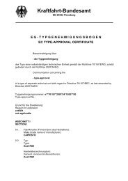 EG Typengenehmigung