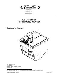 ICE DISPENSER Model: UC150 ICE ONLY Operator's Manual