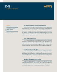 Rapport semestriel 2009 - Alpiq Holding PDF (521 KB)