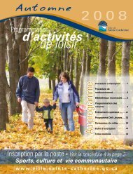 d'activitÃ©s de loisir Sports, culture et vie communautaire